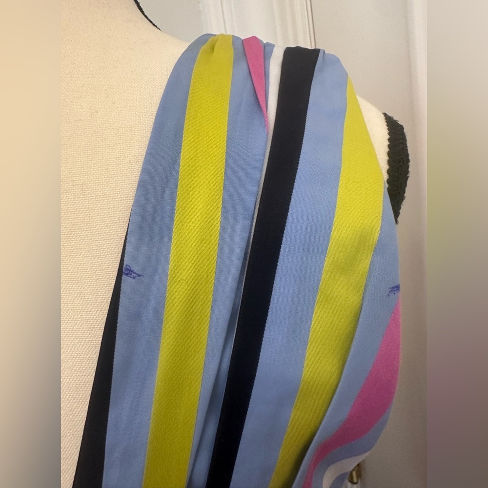 Caroline Constas Multicolored Striped Co Ord High Low Skirt (XS) Peplum Top (S) - Picture 10 of 16
